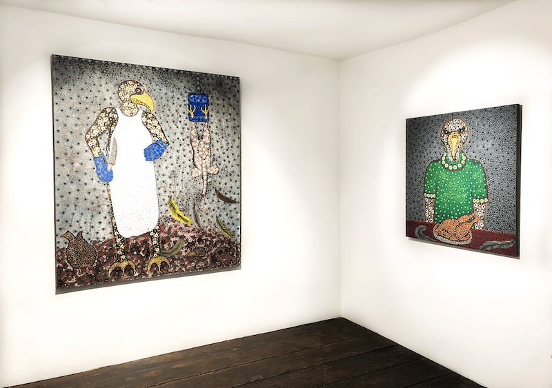  John Madu and Ousmane Niang reshuffle the cards of power with the exhibition « Figures of power » at the Afikaris Gallery in Paris